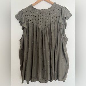 Olive Torrid sleeveless top, 3x